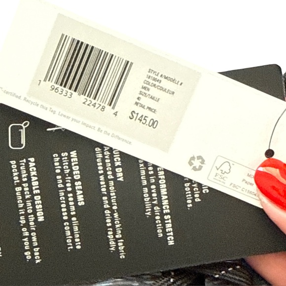 Outerknown Apex Trunks by Kelly Slater Men’s 40 Blue Heather NWT Boardshorts - Picture 5 of 10